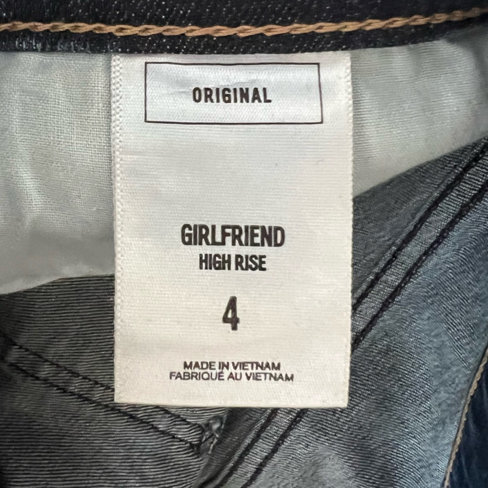 EXPRESS Girlfriend High Rise Stretch Ripped Jeans Size: 4 - Picture 11 of 13